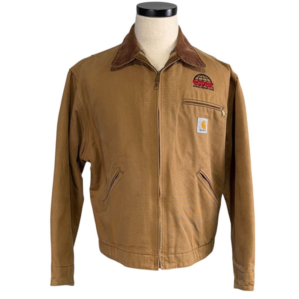 Vintage Carhartt XL Blanket Lined Detroit Jacket Essex  Logo